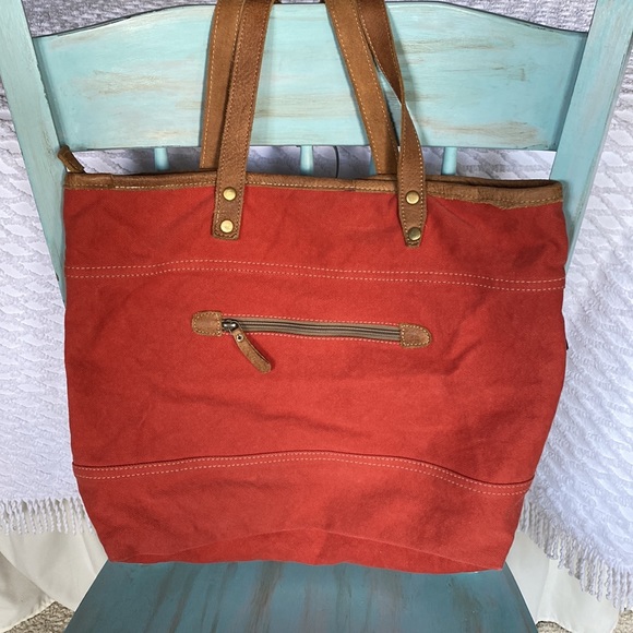 Myra bag- like new- pockets on the inside and leather strap - Picture 2 of 9